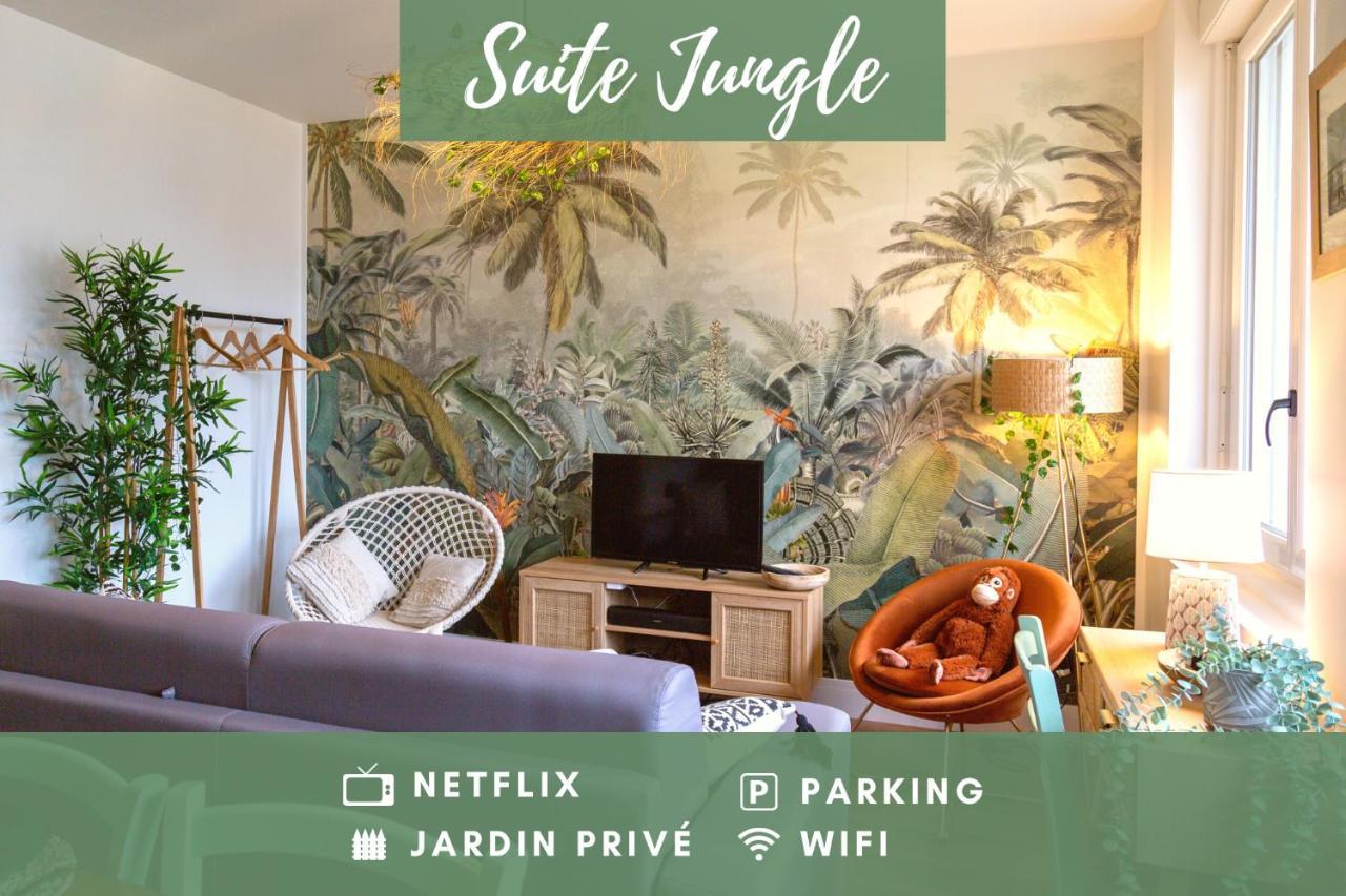 Suite Jungle - Jardin, Netflix Et Parking - Le Manoir Aux Pommes Orbec Luaran gambar