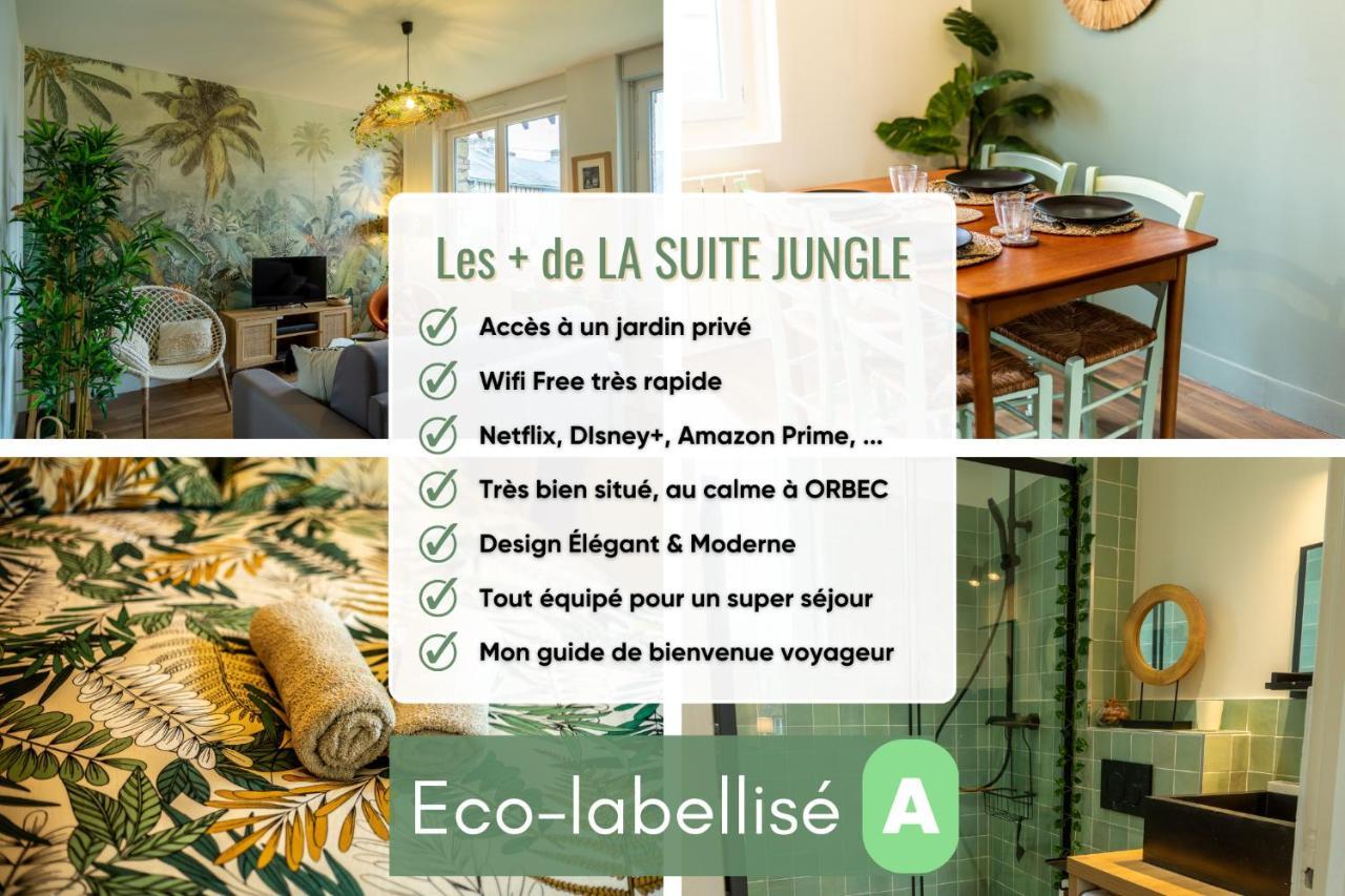 Suite Jungle - Jardin, Netflix Et Parking - Le Manoir Aux Pommes Orbec Luaran gambar
